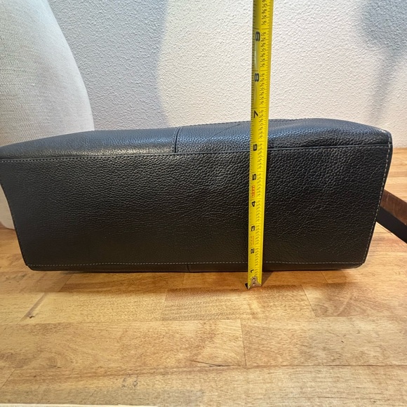 Coach Ashley Leather Carryall Tote Bag Black F14926 - Picture 7 of 12